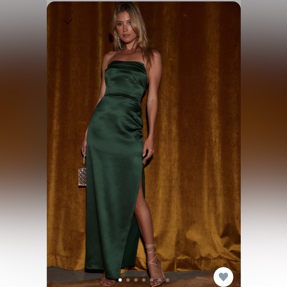 SOLD Emerald maxi dress - Picture 1 of 5